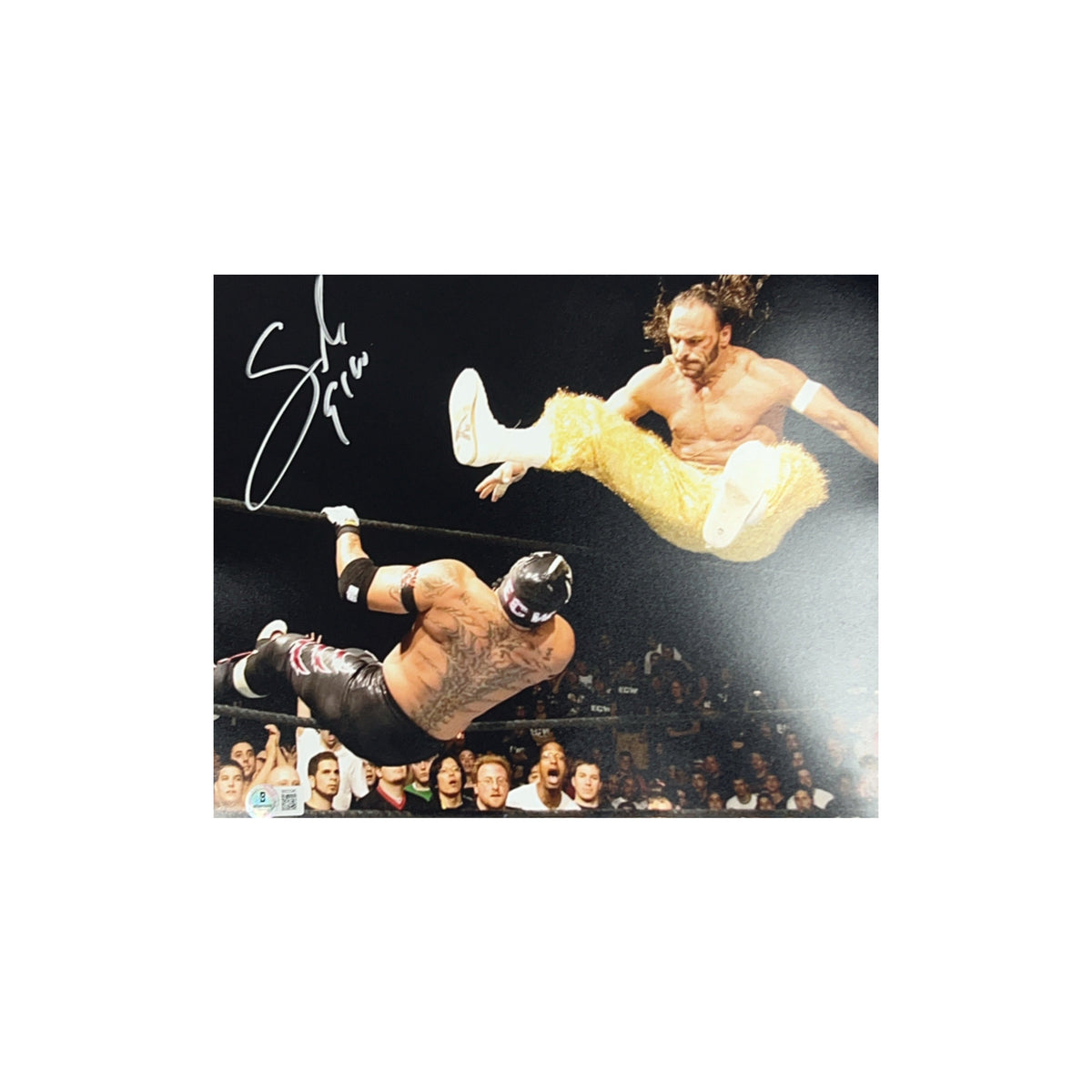Sabu Autographed WWE ECW Leg Drop 11x14 Beckett product image 1, provided for visual reference and product detail review