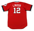 Francisco Lindor Cleveland Indians Red retro Jersey Majestic product image 1