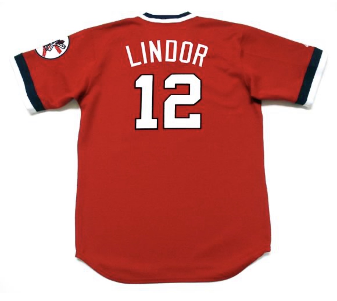 Francisco Lindor Cleveland Indians Red retro Jersey Majestic product image 1