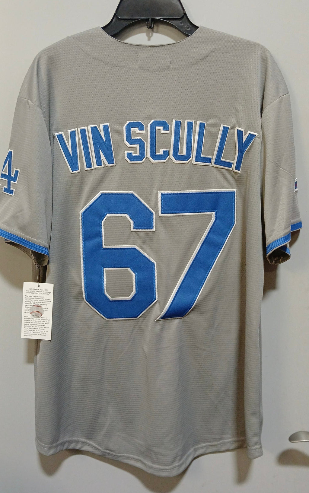 Vin Scully Los Angeles Dodgers Jersey Mitchell & Ness gray product image 1