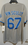 Vin Scully Los Angeles Dodgers Jersey Mitchell & Ness gray product image 1