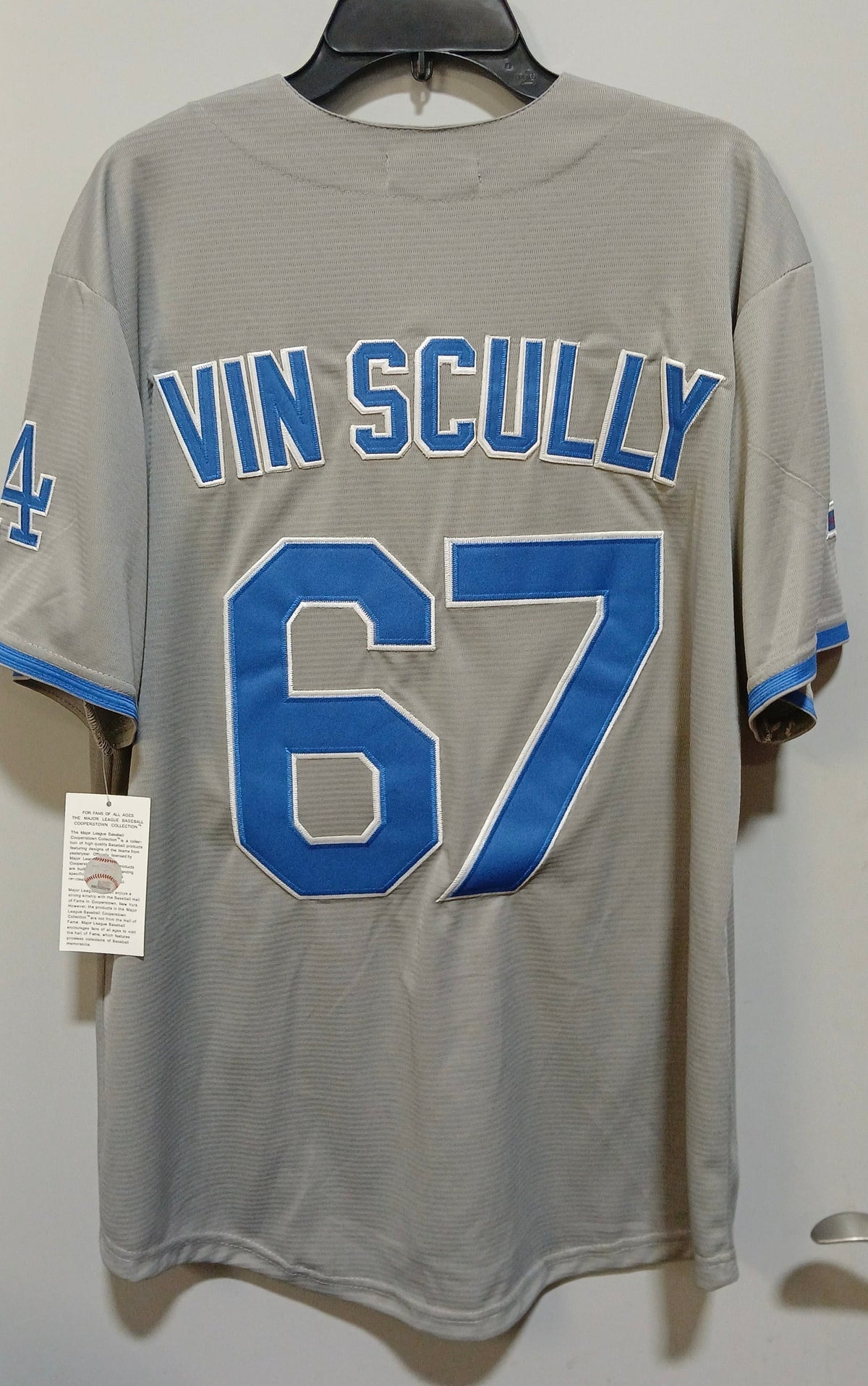Vin Scully Los Angeles Dodgers Jersey Mitchell & Ness gray product image 1