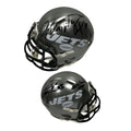 Santana Moss, Wayne Chrebet & Laveranues Coles Autographed New York Jets Flash Mini Helmet "Six Feet Under" Inscription