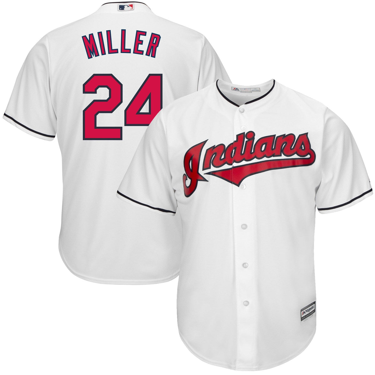 Andrew Miller Cleveland Indians Official MLB Majestic Jersey product image 1