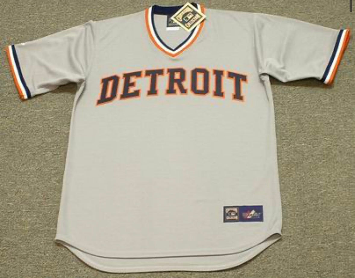 Chet Lemon Detroit Tigers Official MLB Majestic Jersey gray product image 2
