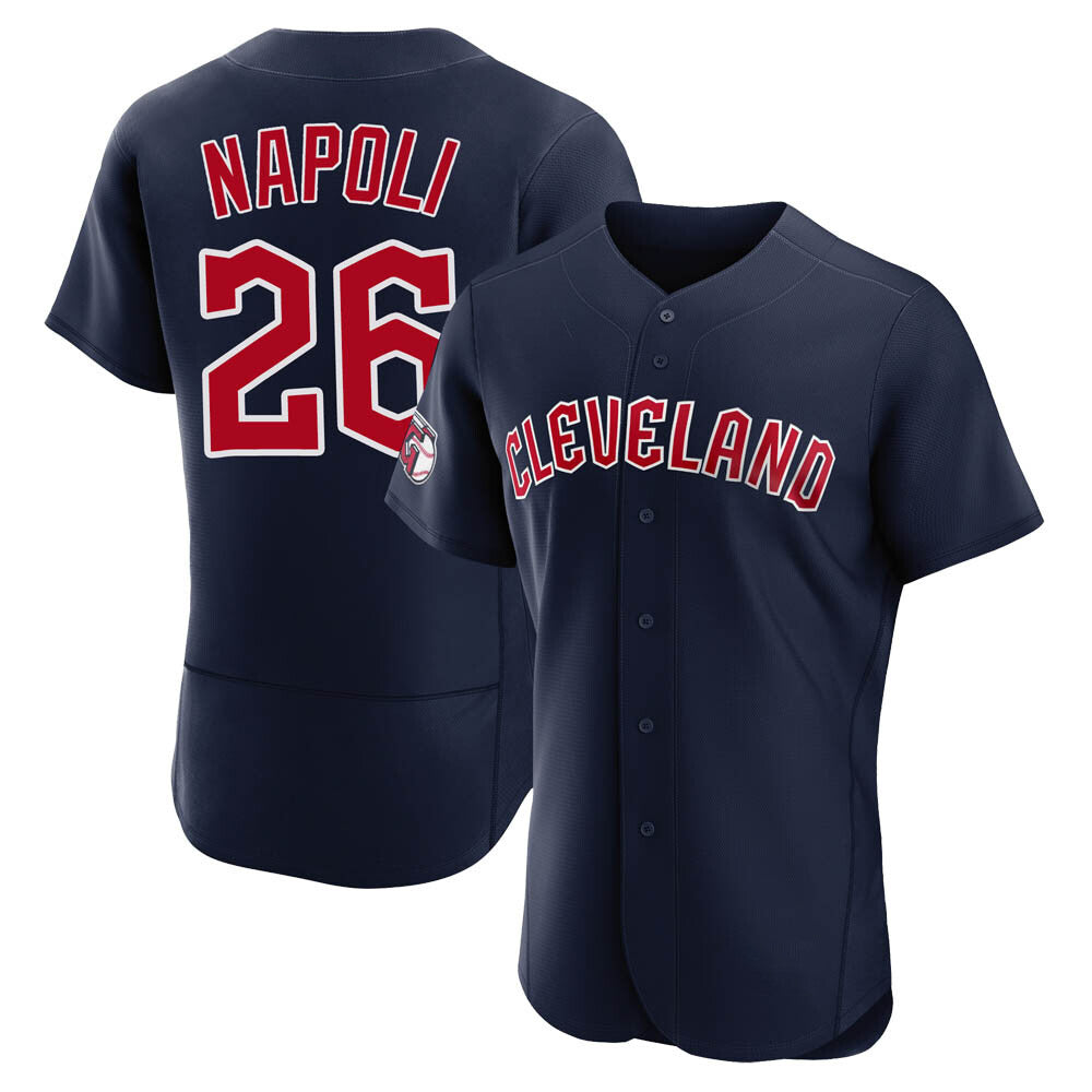 Mike Napoli Cleveland Indians Official MLB Nike Jersey blue product image 1