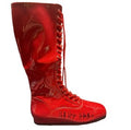 Hulk Hogan Autographed Hulkamania Right Foot Red Boots Beckett BAS product image 1, provided for visual reference and