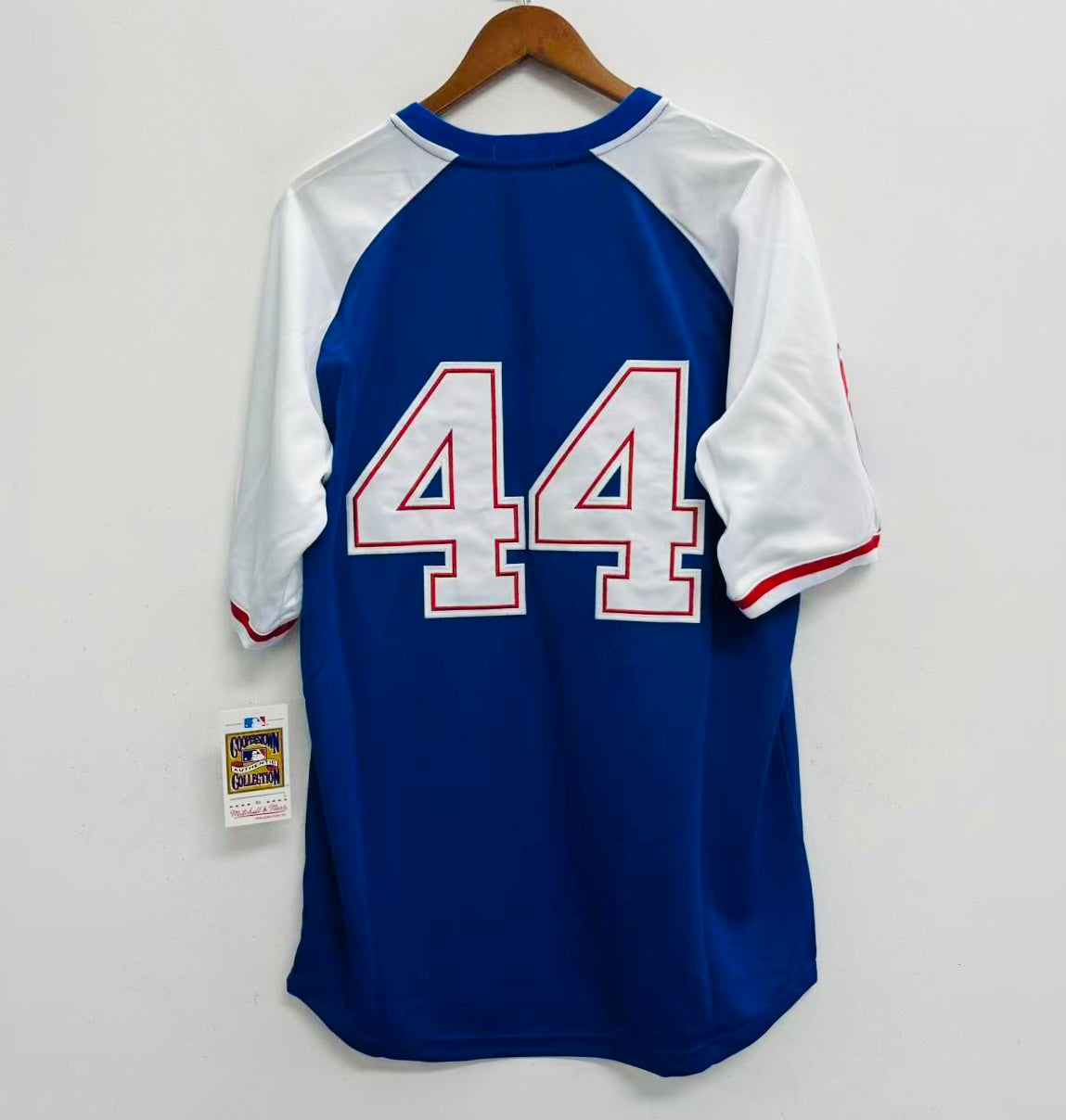 Hank Aaron 1973 YOUTH KIDS Atlanta Braves jersey Mitchell & product image 1