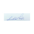 Satchel Paige Autographed Cleveland Indians 1x3 Cut JSA product image 1, provided for visual reference and product detail