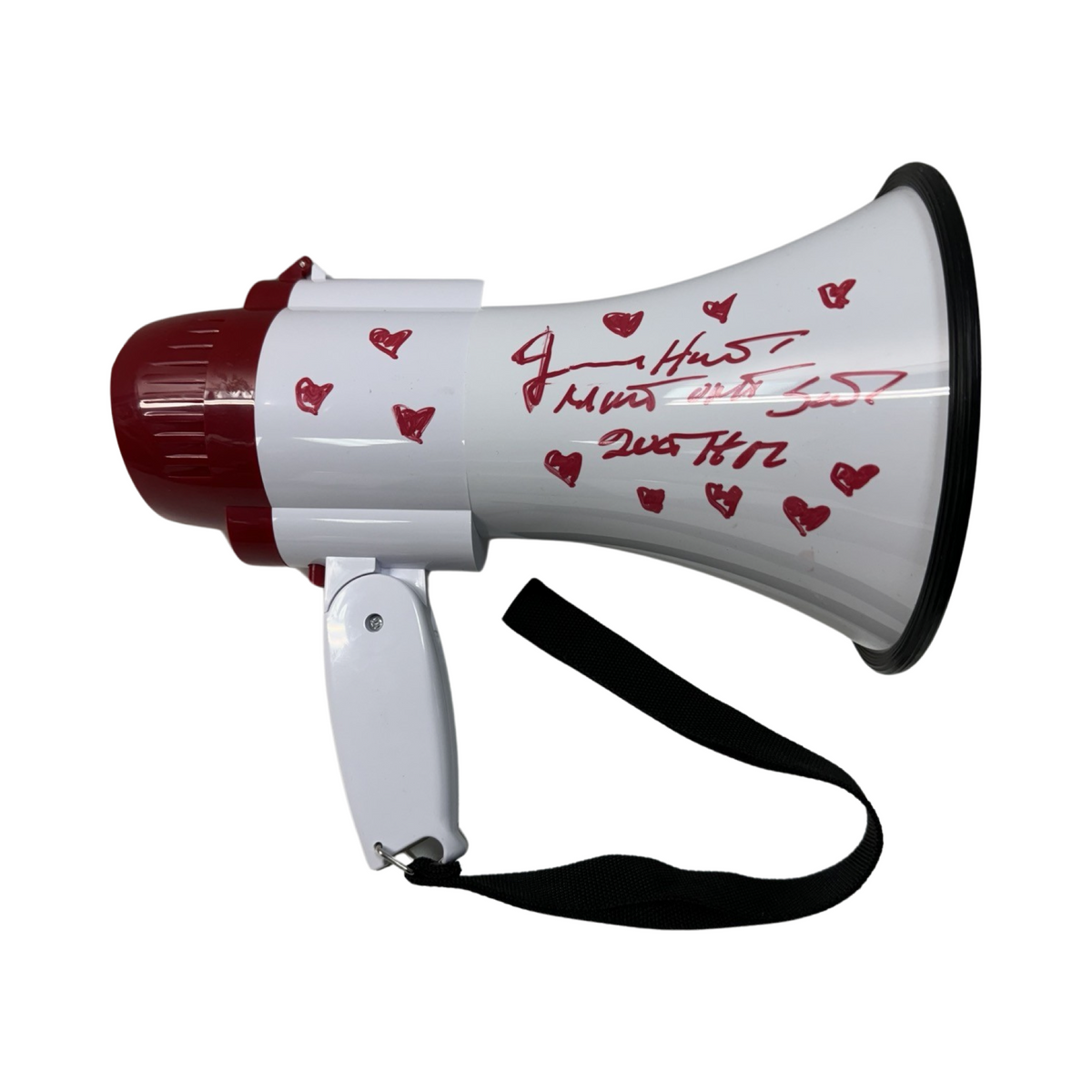 Jimmy Hart Autographed Megaphone Inscribed PSA product image 1, provided for visual reference and product detail review