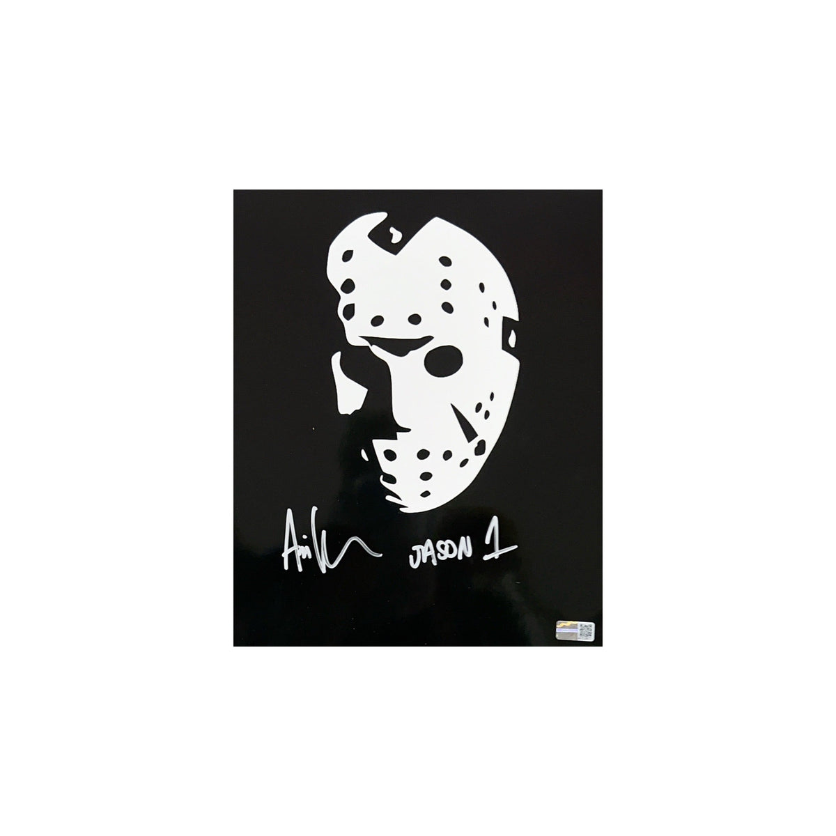 Ari Lehman Autographed Friday The 13th Black Out 8x10 "Jason 1" Inscription Steiner CX product image 1, provided for visual