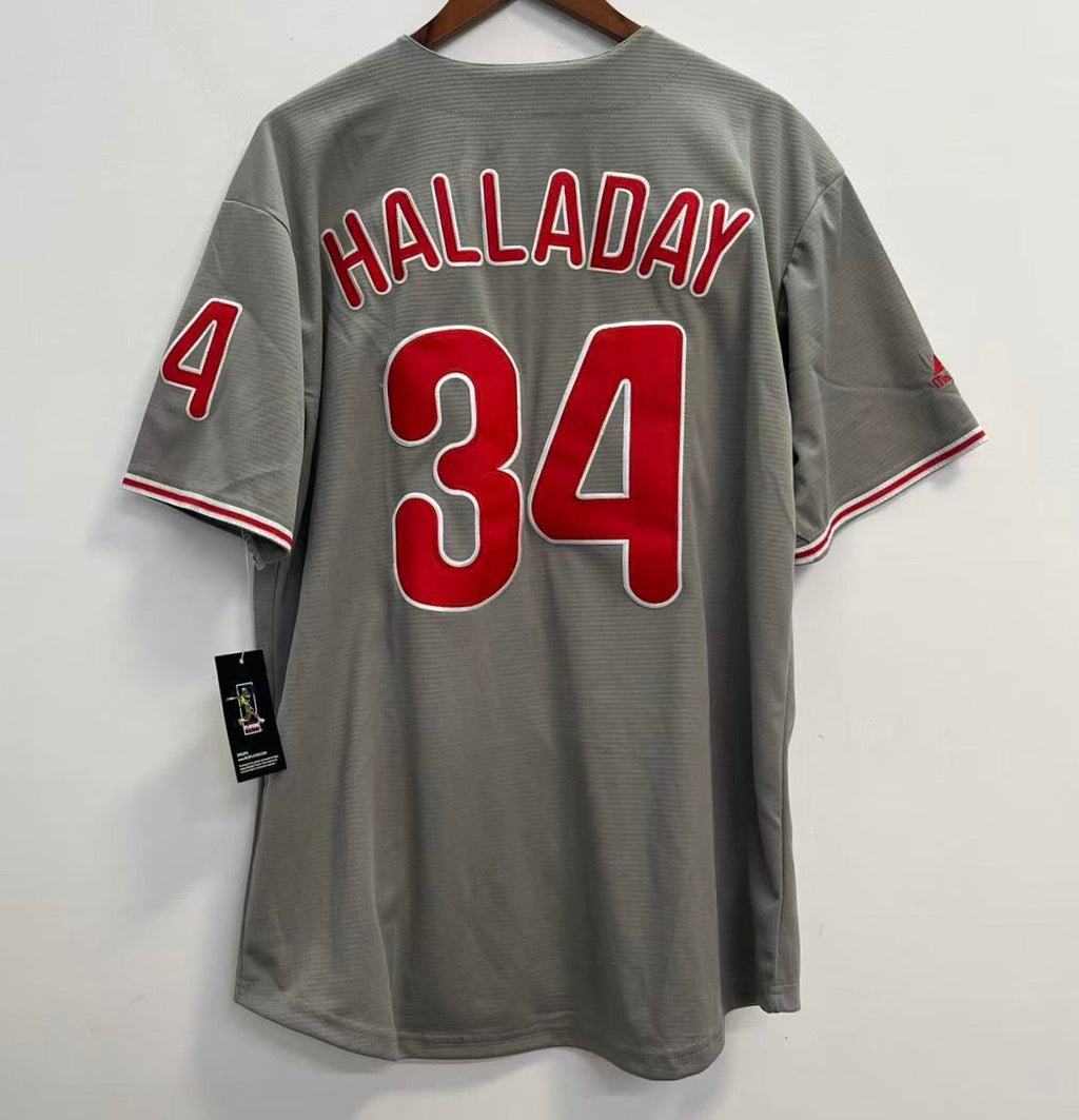 Roy Halladay Philadelphia Phillies Official MLB Jersey gray product image 1