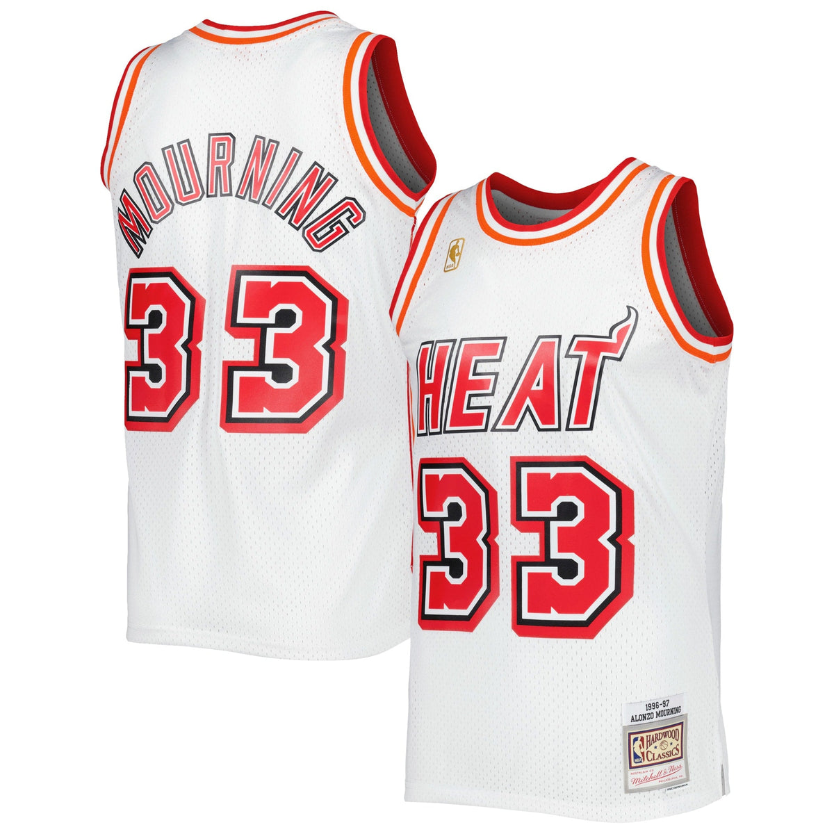 Alonso Mourning YOUTH KIDS Miami Heat Jersey Mitchell & product image 1
