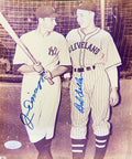Joe Dimmagio & Bob Feller Autographed 8x10 Photo JSA product image 1, provided for visual reference and product detail review