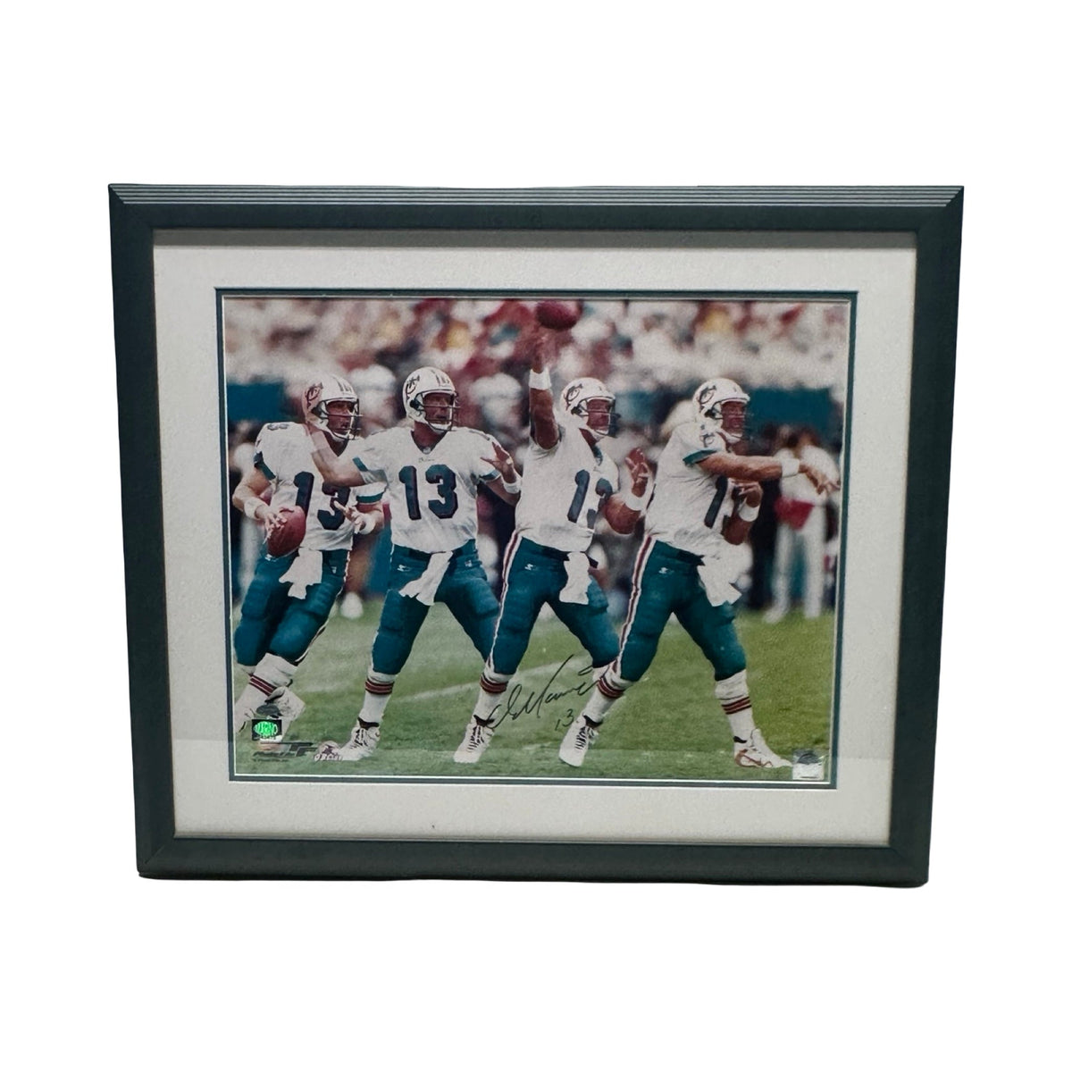 Framed Dan Marino Miami Dolphins Signed 16x20 Photo NFL COA product image 1, provided for visual reference and product