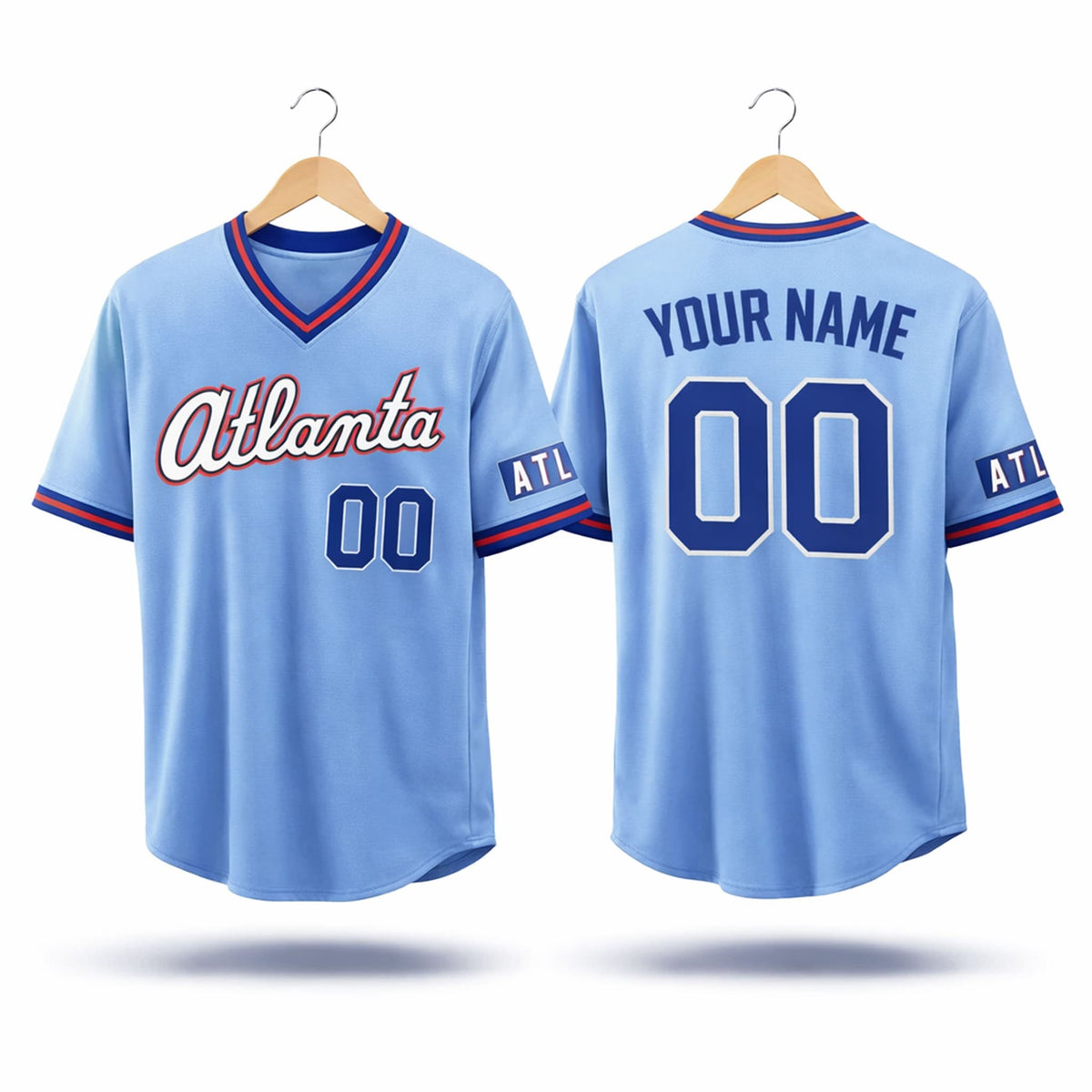 Any name & Number Custom Atlanta Braves Official MLB Nike product image 1
