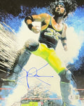X-Pac Autographed WWE Background Explosion Vertical 8x10 Beckett product image 1, provided for visual reference and product