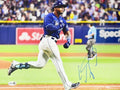 Wander Franco Autographed Tampa Bay Rays Running Bases 11x14 JSA product image 1, provided for visual reference and product