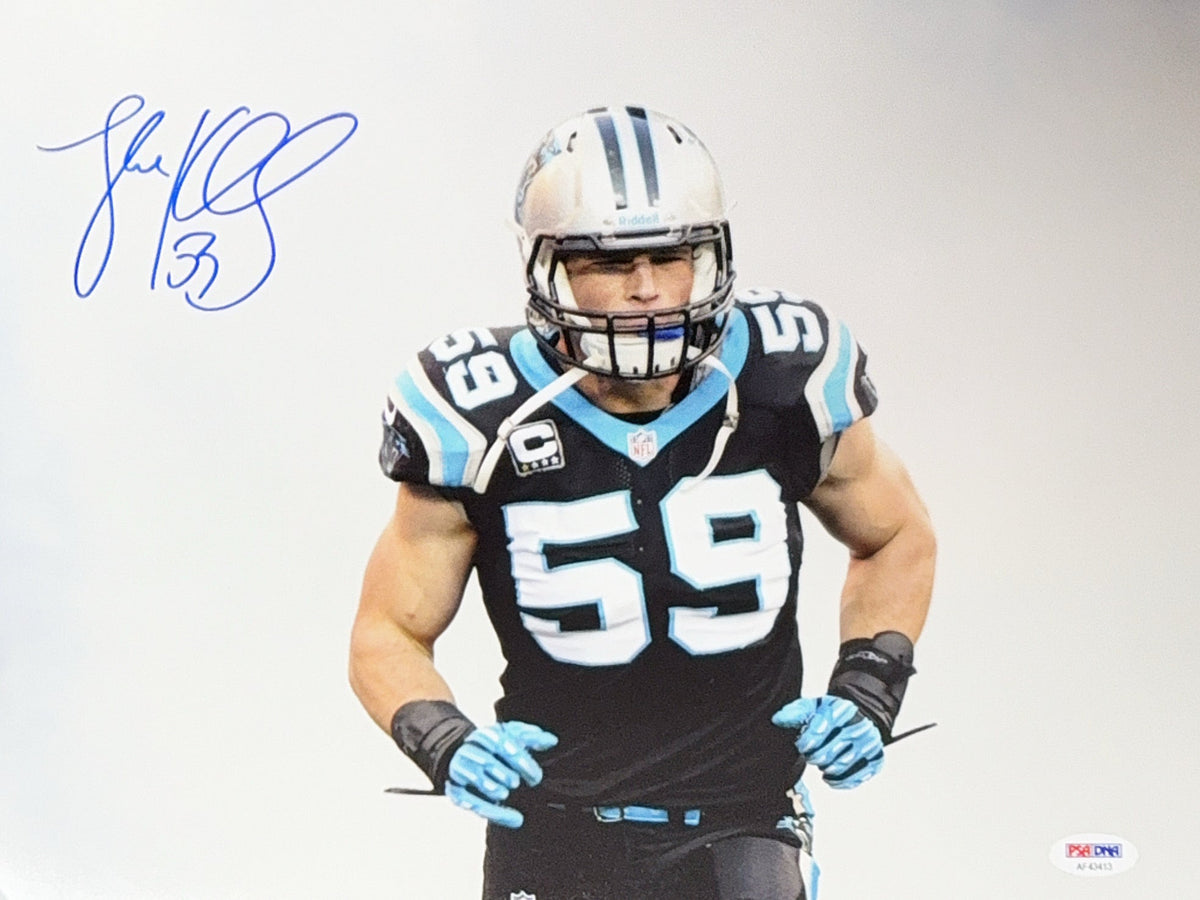 Luke Kuechly Autographed Carolina Panthers 11x14 PSA product image 1, provided for visual reference and product detail review