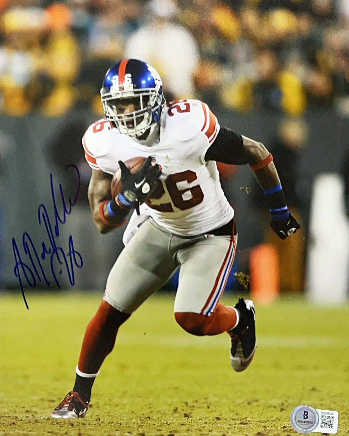 Antrel Rolle Autographed New York Giants 8x10 Beckett product image 1, provided for visual reference and product detail