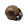 Tyrone Tracy Autographed New York Giants Mocha Salute To Service Mini Helmet JSA product image 1, provided for visual