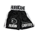 Rubin "Hurricane" Carter Autographed Black Boxing Trunks ASI Proof product image 1, provided for visual reference and