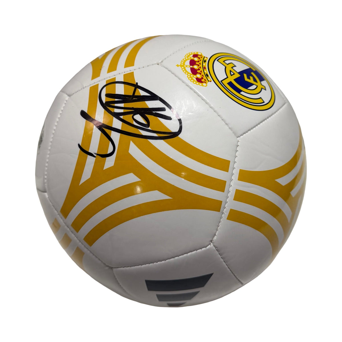 Endrick Autographed Real Madrid Adidas Soccer ball product image 1, provided for visual reference and product detail review