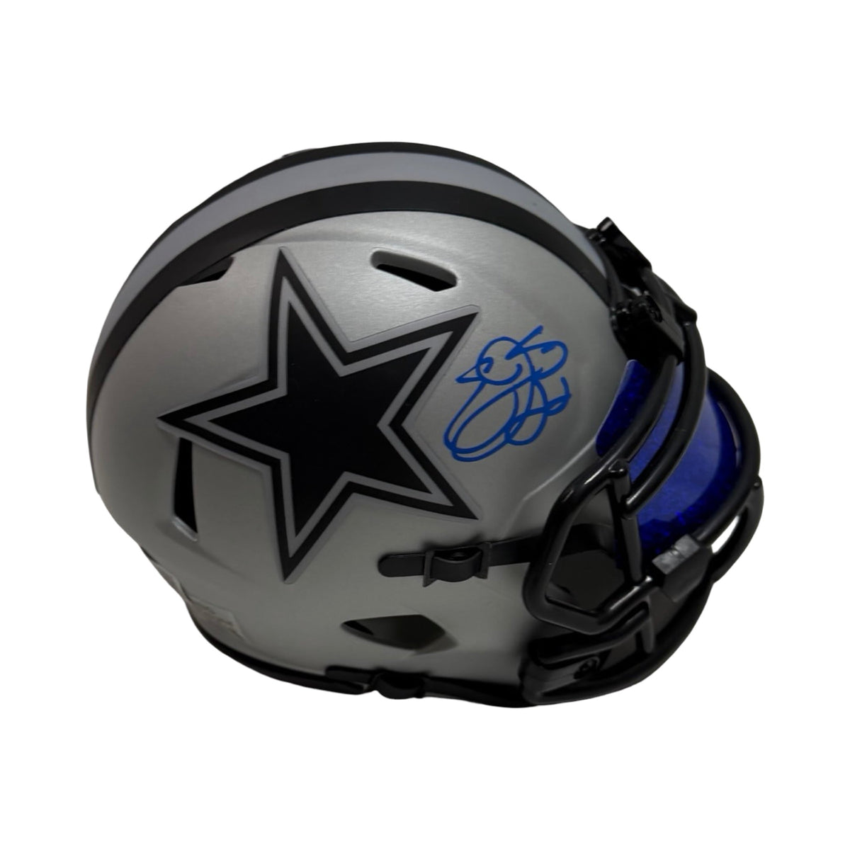Emmitt Smith Dallas Cowboys Rave Mini Helmet Beckett BAS product image 1, provided for visual reference and product detail
