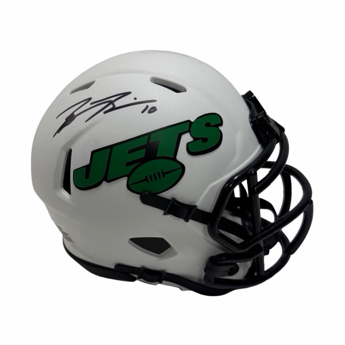 Braxton Berrios Autographed New York Jets Lunar Eclipse Mini Helmet Steiner CX product image 1, provided for visual