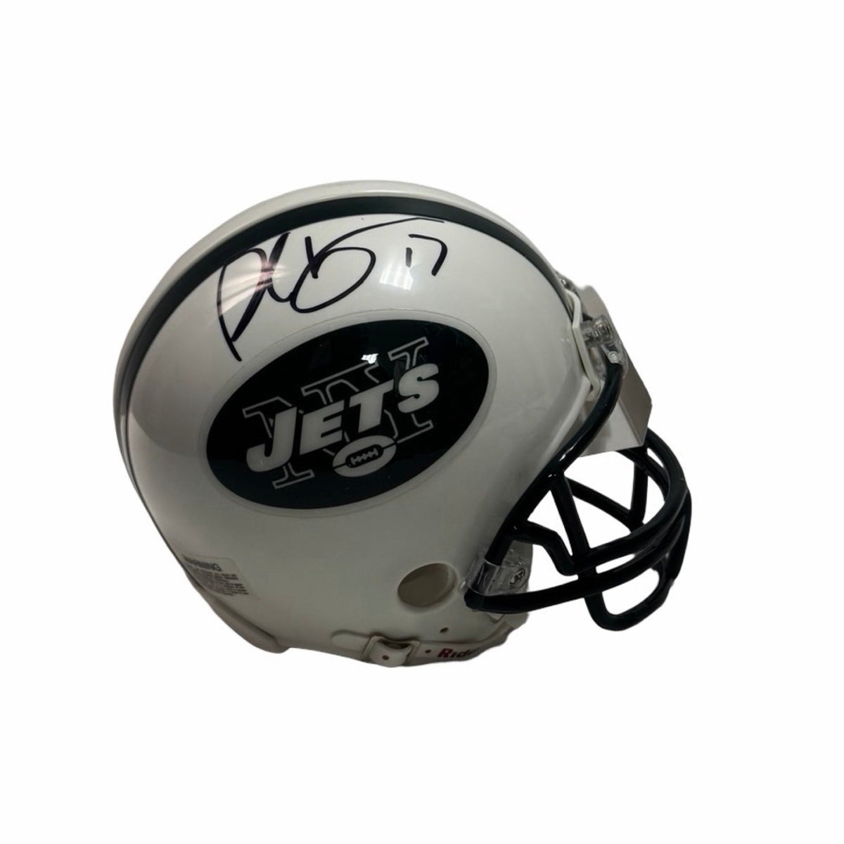 Plaxico Burress Autographed New York Jets Mini Helmet JSA COA product image 1, provided for visual reference and product