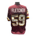 London Fletcher Signed Autographed Washington Redskins Red Jersey Beckett COA BAS product image 1, provided for visual