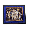 1986 New York Mets Team Autographed Ray Knight Jump Blue Ink 16x20 Framed Horizontal JSA product image 1, provided for