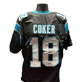 Jalen Coker Signed Black Jersey Carolina Panthers Autographed Beckett BAS COA (Copy) product image 1, provided for visual