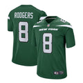 Green Aaron Rodgers Nike Jets Jersey Size X Large product image 1, provided for visual reference and product detail review