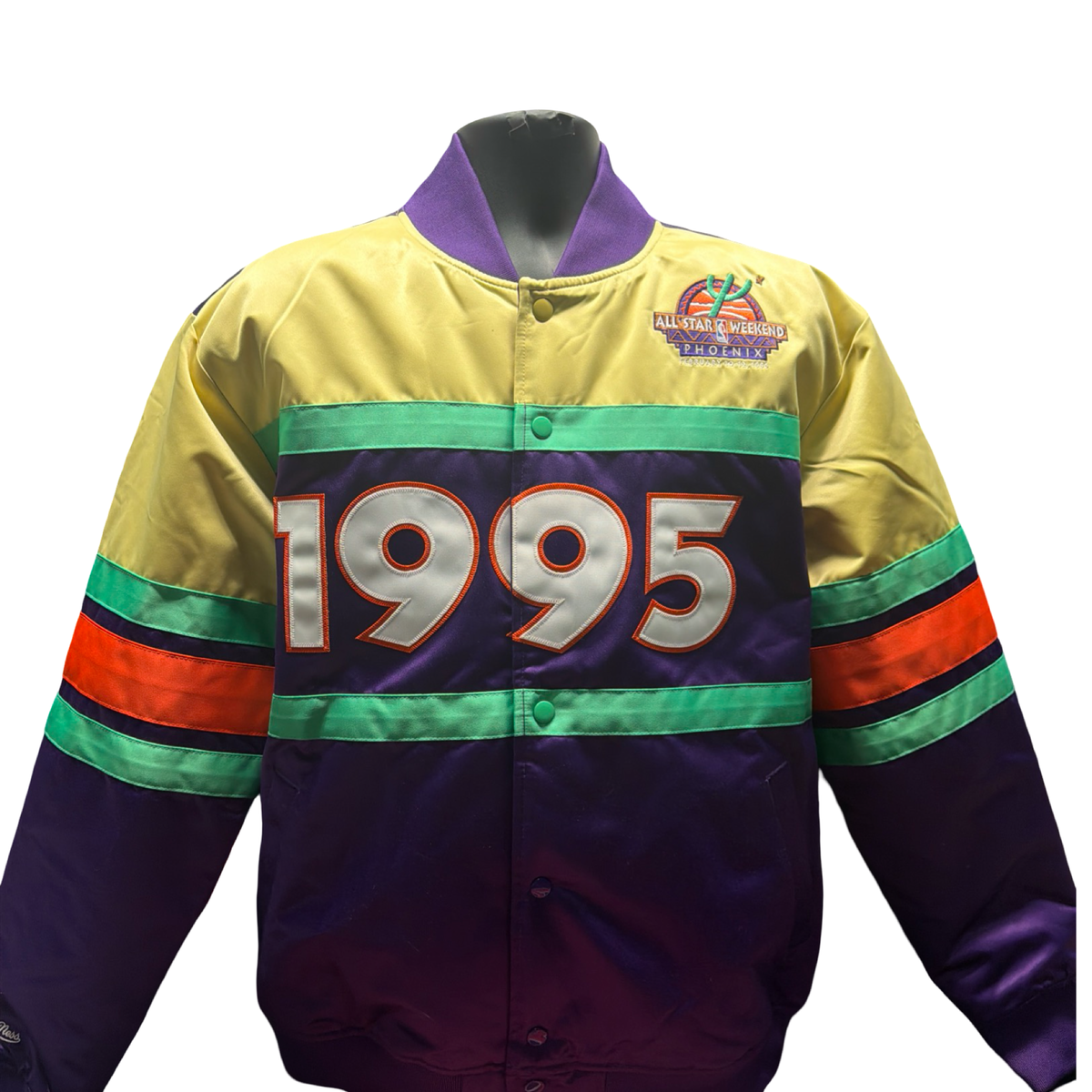 NBA 1995 All Star Game Mitchell & Ness Satin Jacket Size Large New product image 1, provided for visual reference and