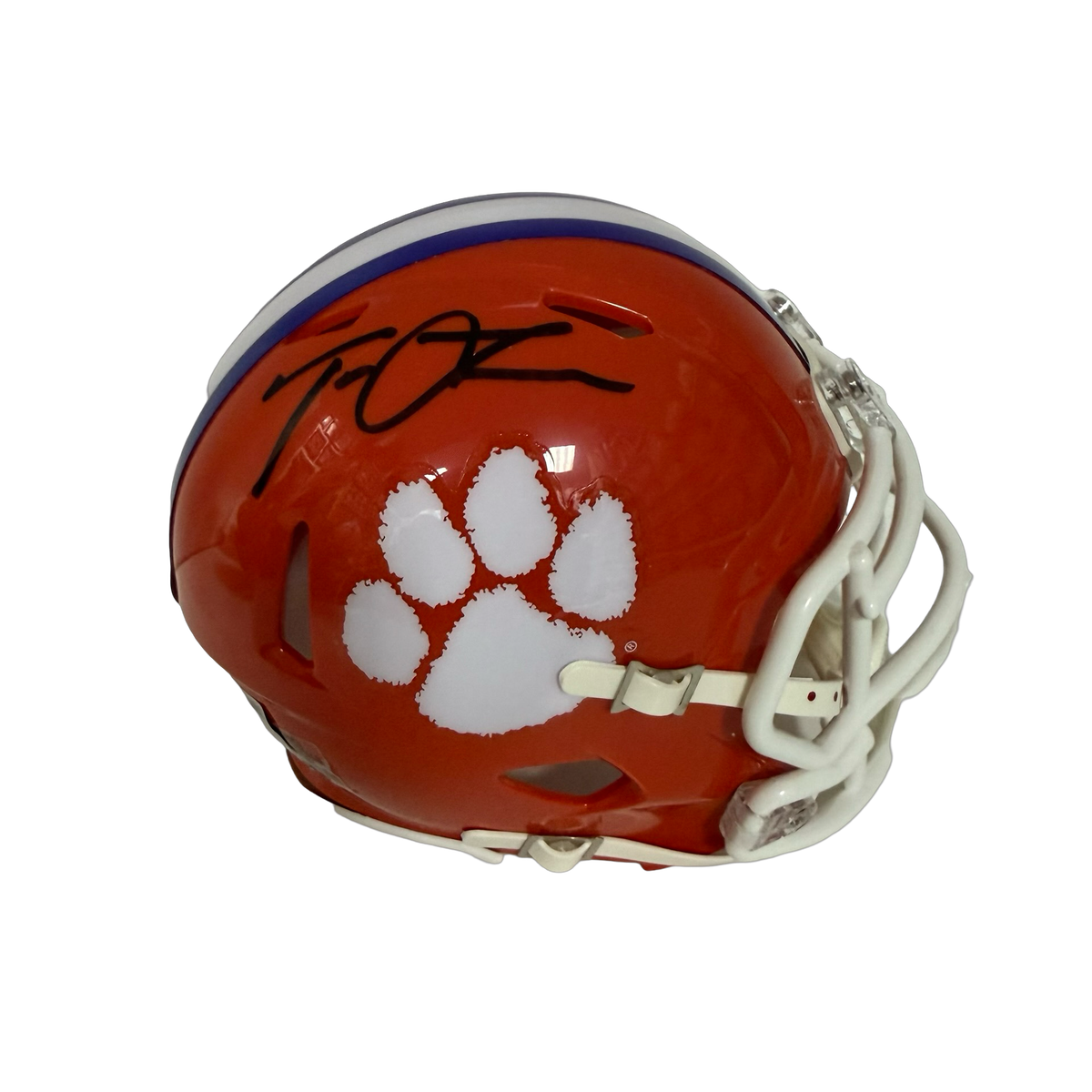 Trevor Lawrence Autographed Clemson Mini Helmet Fanatics product image 1, provided for visual reference and product detail