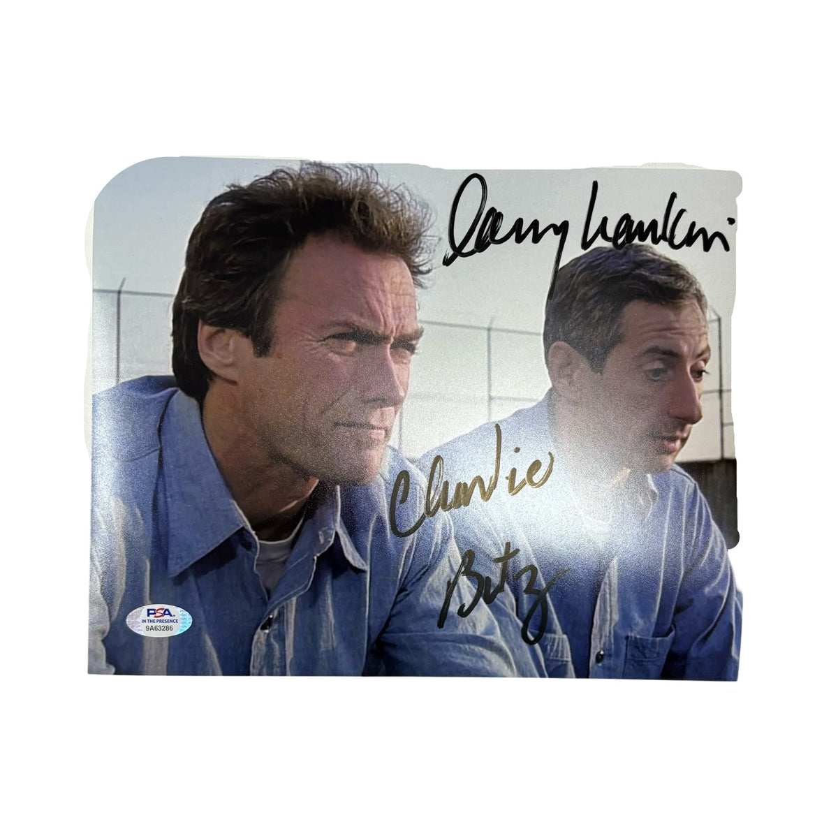 Larry Hankin Autographed Escape From Alcatraz 8x10 Charlie Butz Inscription PSA product image 1, provided for visual
