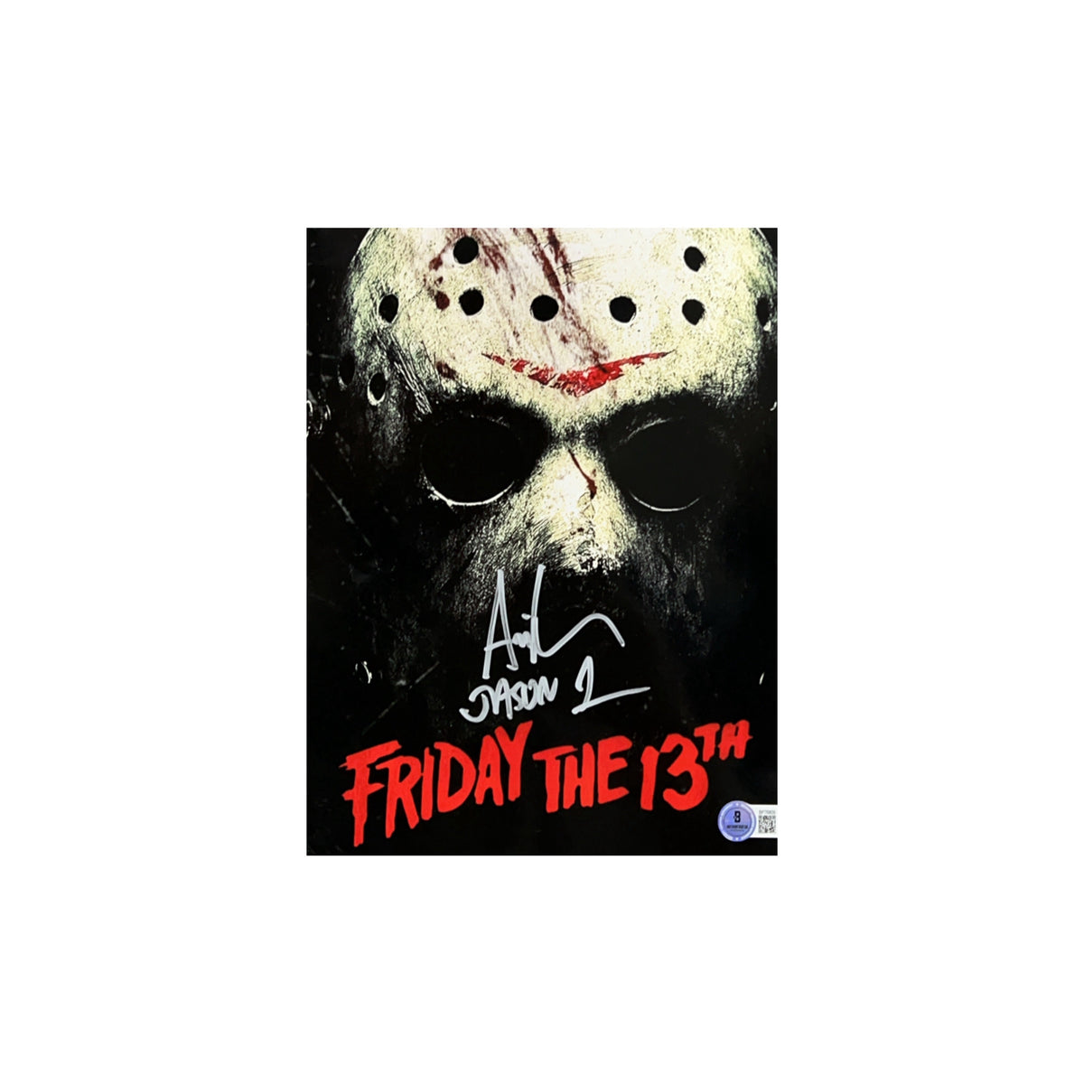 Ari Lehman Autographed Friday The 13th Mask Edit Close-Up 8x10 Beckett product image 1, provided for visual reference and