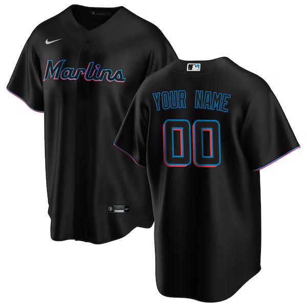 Any Name & Number Customized Miami Marlins Official MLB product image 1