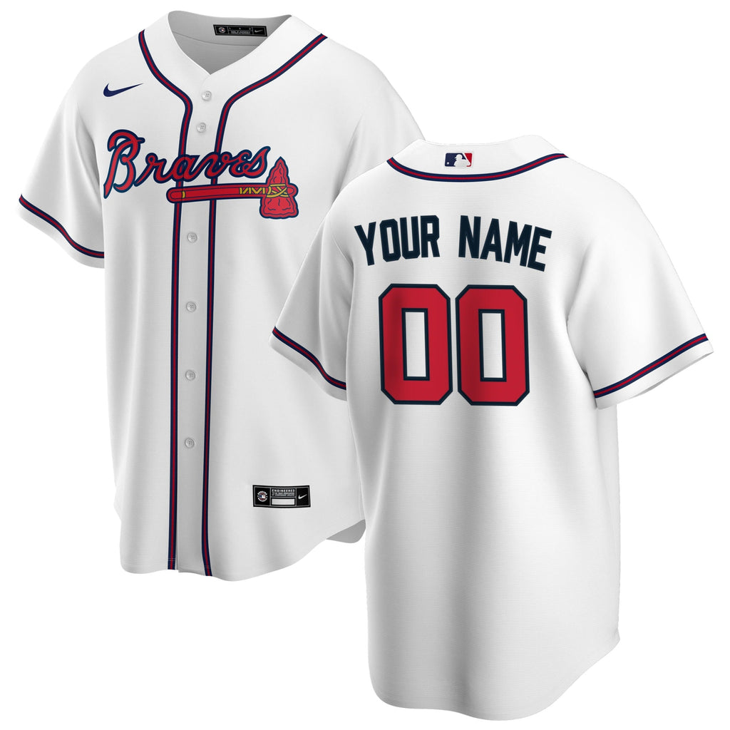 Any name & Number Custom Atlanta Braves Official MLB Nike product image 1