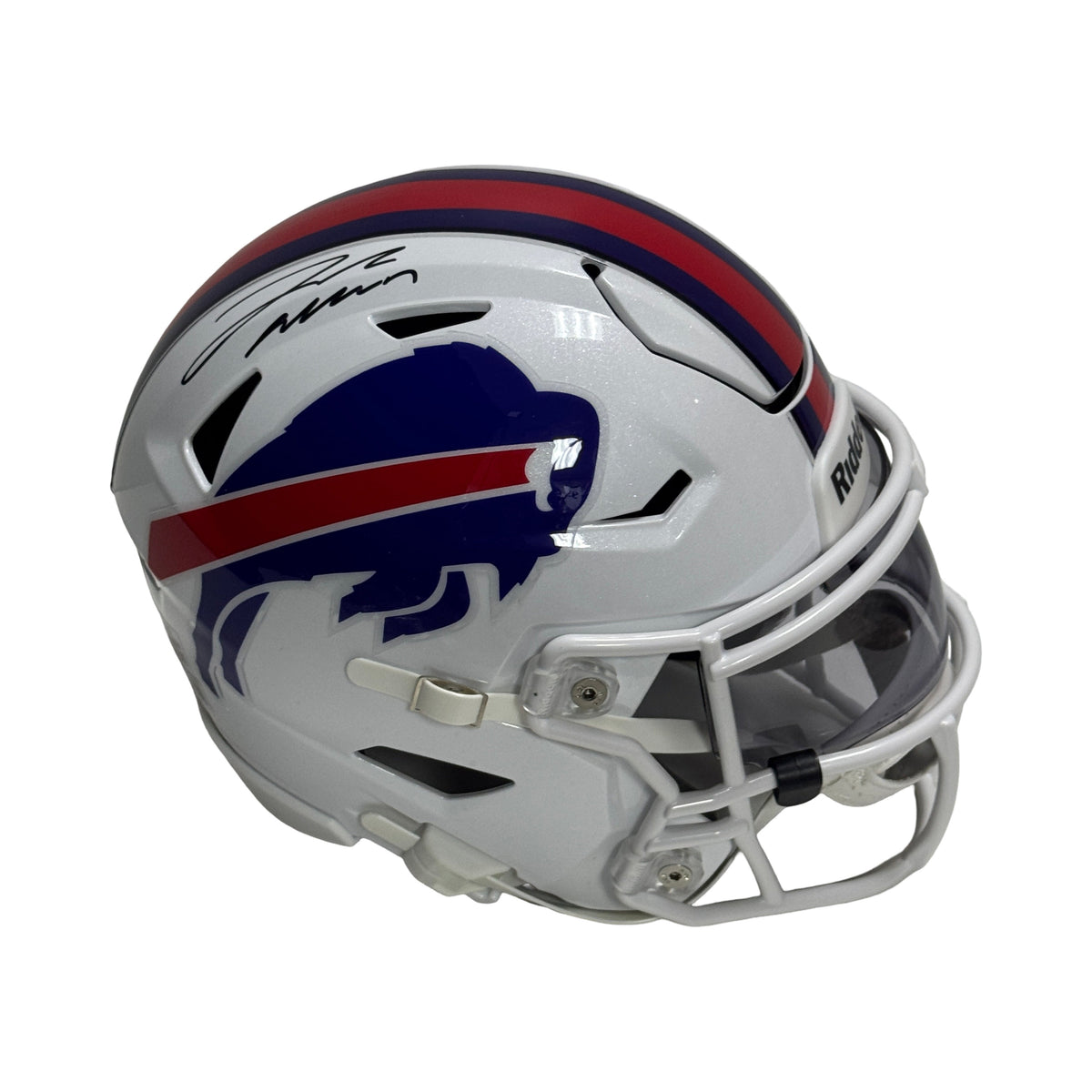 Josh Allen Autographed Buffalo Bills Speed Flex Midi Helmet Beckett product image 1, provided for visual reference and