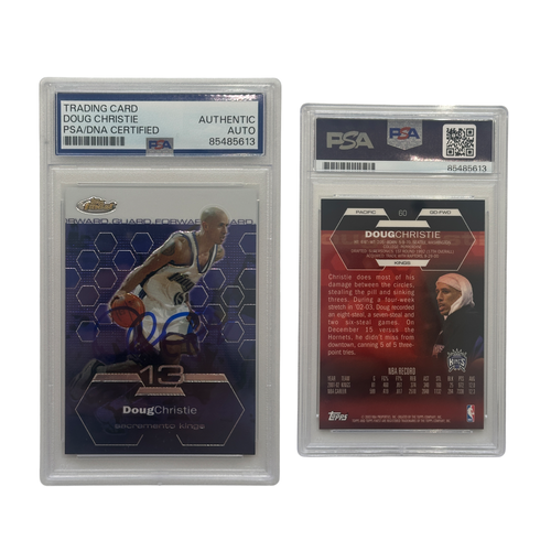 2003 Doug Christie Autographed Topps Finest #60 PSA Authentic Auto product image 1, provided for visual reference and