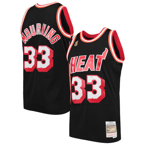 Alonso Mourning 1996-97 Miami Heat Official NBA Mitchell & product image 1