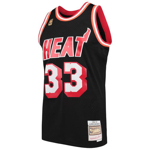Alonso Mourning YOUTH KIDS Miami Heat Jersey Mitchell & product image 2