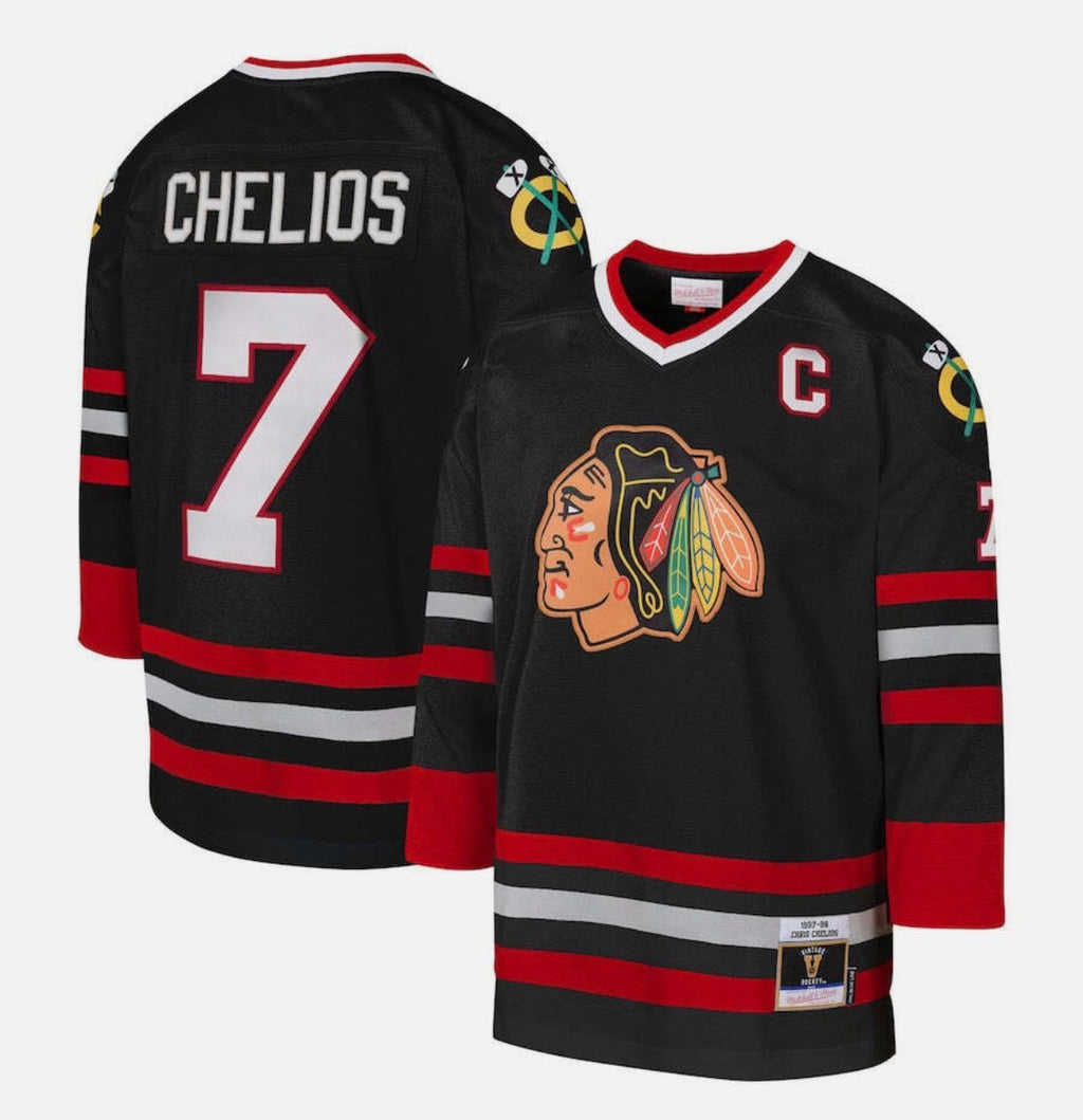 Chris Chelios Chicago Blackhawks Official NHL Mitchell & product image 1