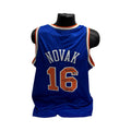 Steve Novak Autographed New York Knicks Blue Jersey Inscribed Novakaine & Discount Double Check Beckett BAS product image 1,