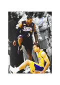Allen Iverson Autographed Philadelphia 76ers Stepover 11x14 Steiner CX - Unframed product image 1, provided for visual