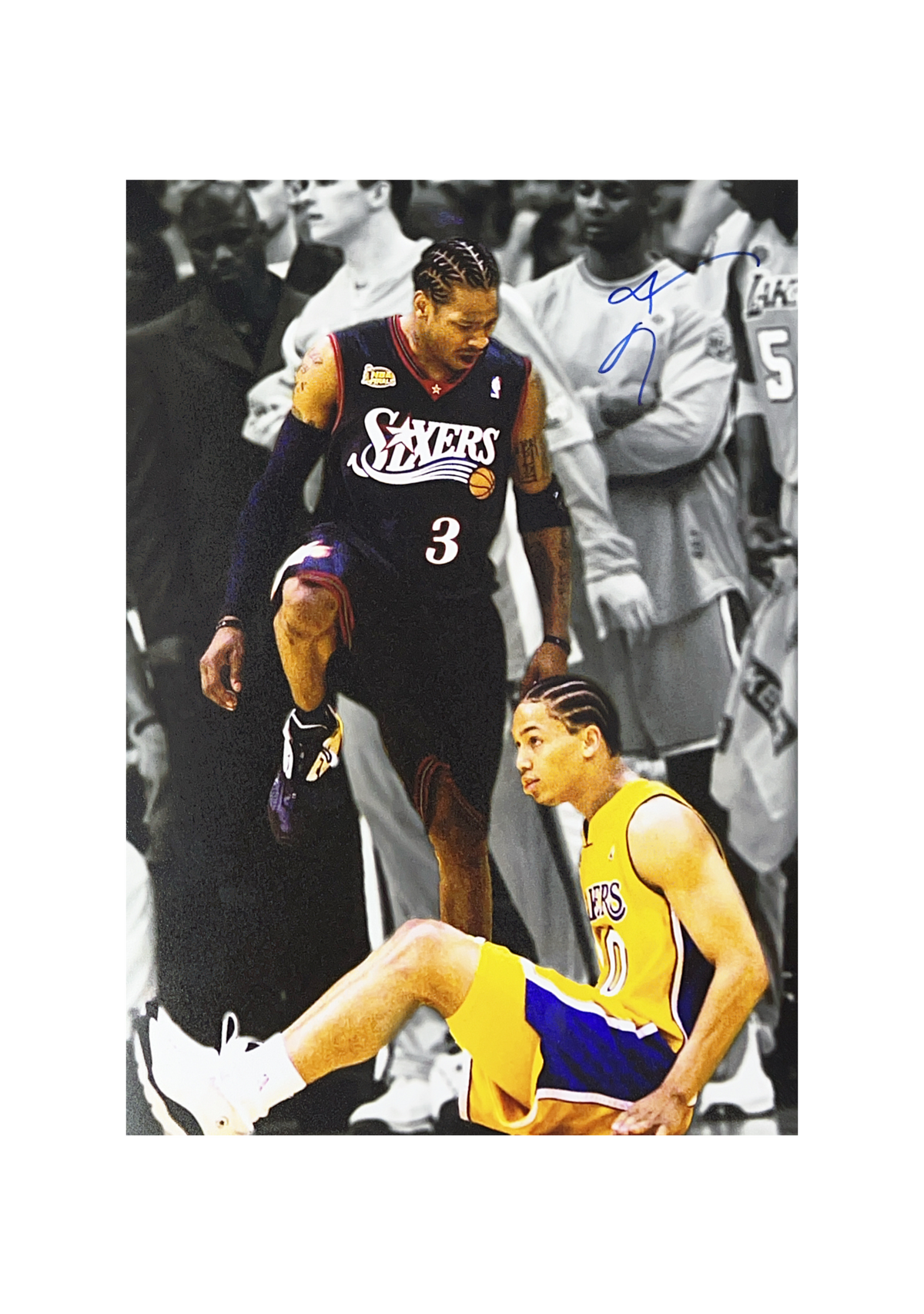 Allen Iverson Autographed Philadelphia 76ers Stepover 11x14 Steiner CX - Unframed product image 1, provided for visual