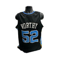 James Worthy Autographed & Inscribed North Carolina Black Jersey BAS product image 1, provided for visual reference and