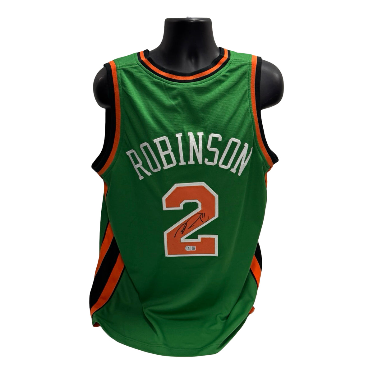 Nate Robinson Autographed New York Knicks Classic Green #2 Jersey Beckett BAS product image 1, provided for visual reference